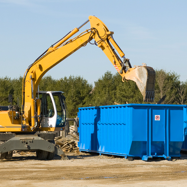 how does a residential dumpster rental service work in Markleeville